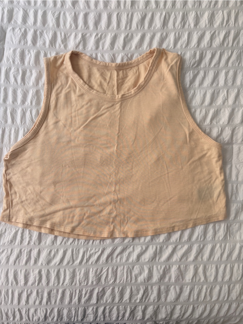 Strut This Crop Top — creamy beige